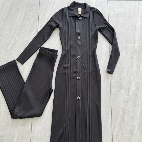 Dark Grey Ribbed Set - Picture 6 of 10